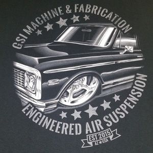 men's black shop T-shirt